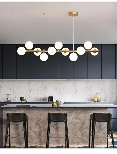 Lampadario sfere vetro a - lampadario,
