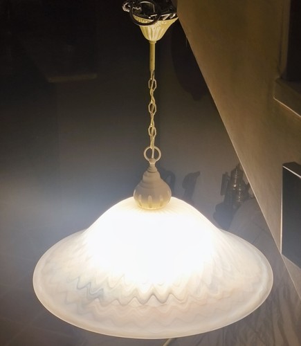 Lampadario vetro alabastro