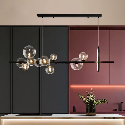 Lampadario sfere vetro a - vetro,
