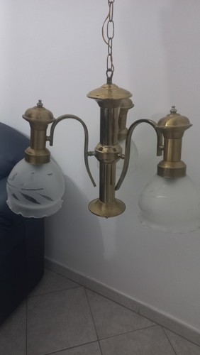 Lampadario vintage anni 80 - lampadario,