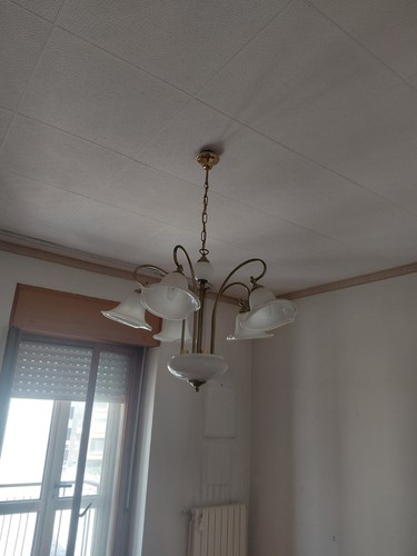 Lampadario vintage vetro - vintage,