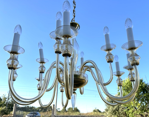 Lampadario veneziano vetro - lampadario,