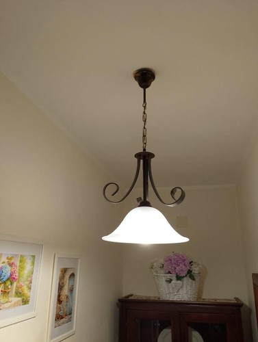 Lampadario ferro battuto - in,