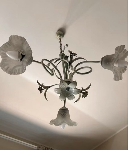 Lampadario luci in ferro - 3,