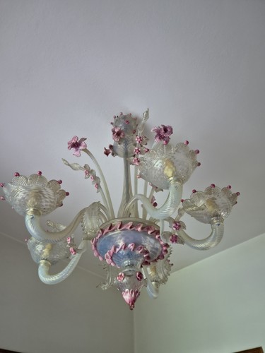 Lampadario stile murano 5 - lampadario,