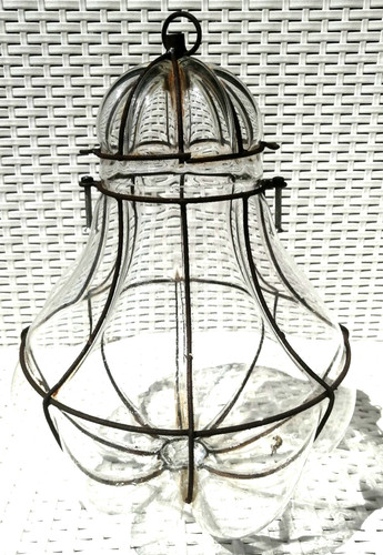 Lampadario murano gabbia ferro - murano,