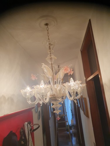 Lampadario luci vetro - in, di