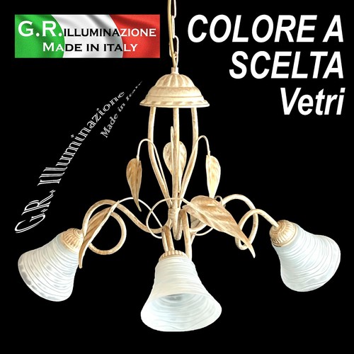 Lampadario ferro battuto 3 - in,