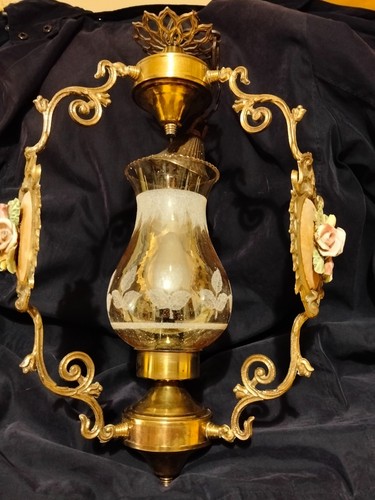 Lampadario vintage ottone - in,