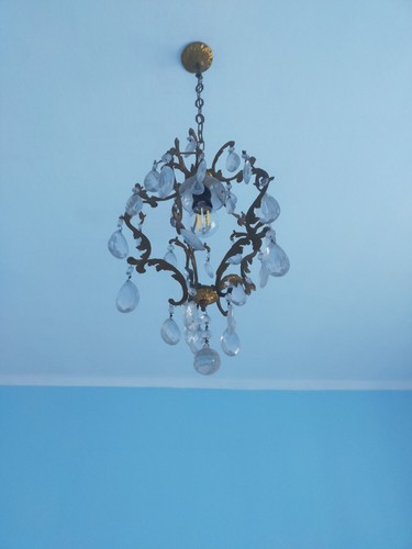 Lampadario vintage vetro - vintage,