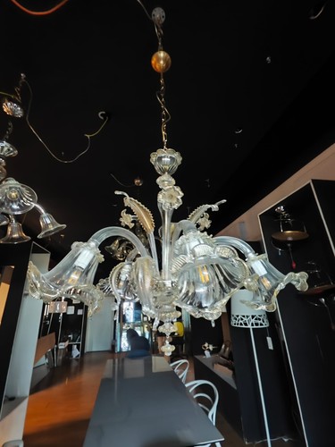 Lampadario classico vetro - in,