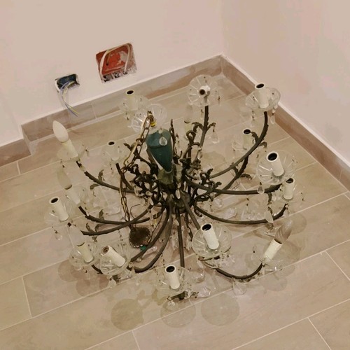 Lampadario soffitto antico - da,