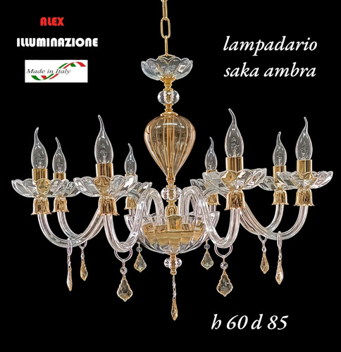 Lampadario cristallo luci - 8,